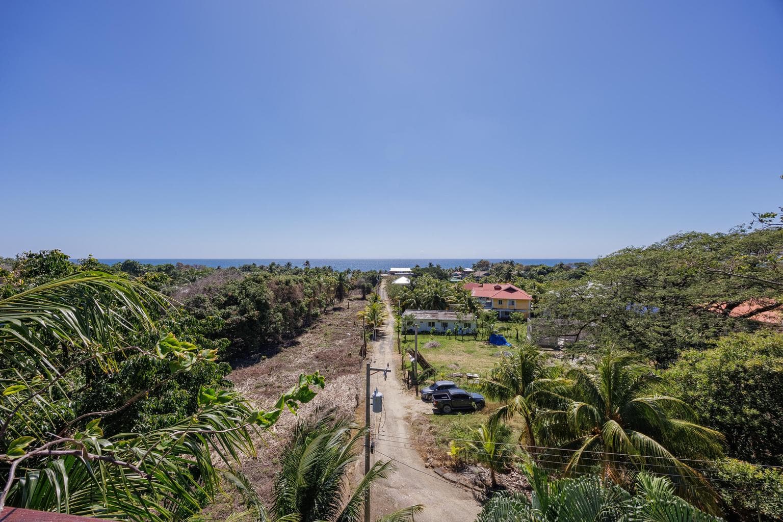 Looking toward the sea