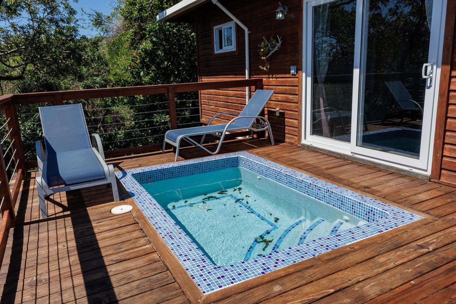 A plunge pool on a deck, Casa Rosa, Pensacola